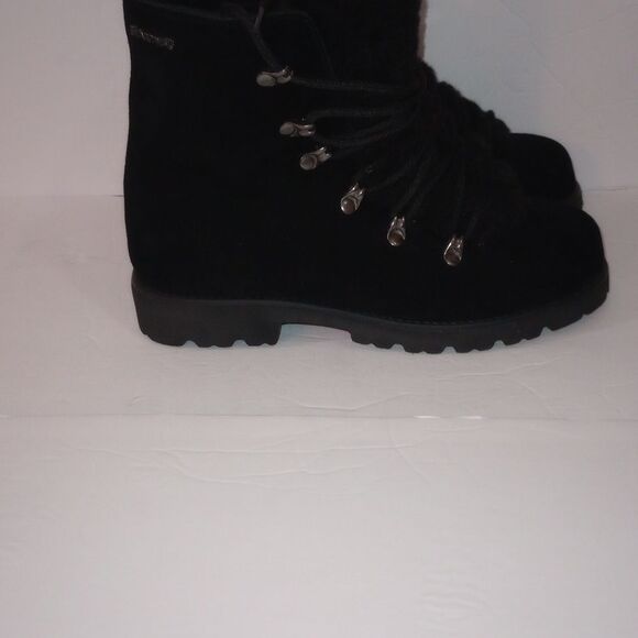 🆕🥾Bearpaw Alisa Suede Shearling Boots - Black, Sz 8 - Picture 5 of 8